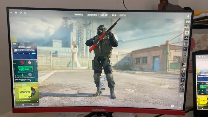 Monitor gamer curvo 100hz
