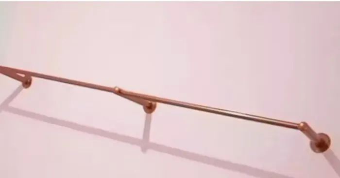 Arara de parede rose gold 2 metros