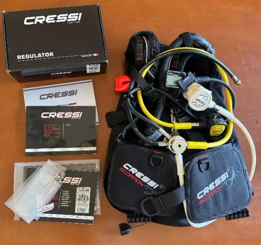 Kit completo de Mergulho CRESSI (novo, caixa aberta)