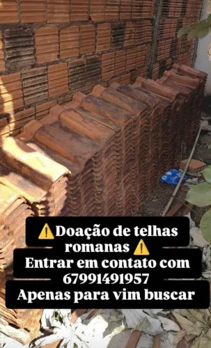 Doação de telhas