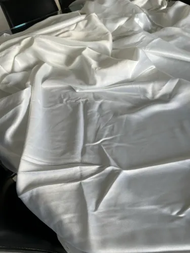 Toalha mesa oval 350x300 cm cetim branco