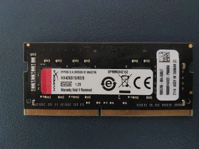 Memória RAM notebook 8GB DDR4 HyperX