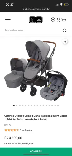 Carrinho de bebê como 4 ABC Design