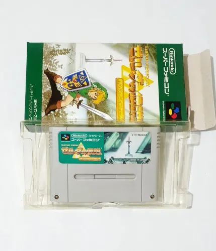 LEGEND OF ZELDA ORIGINAL NA CAIXA ZELDA NO DENSETSU SNES SUPER FAMICOM SUPER NINTENDO ZERO