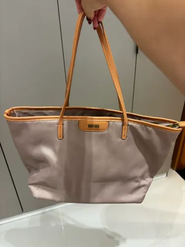 Bolsa Santa Lolla Original - Nude com Alças Caramelo | Ótimo Estado