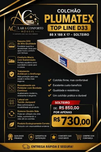 COLCHÕES SOLTEIRO A PARTIR DE R$370,