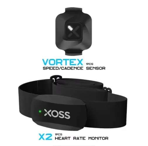 Kit Cinta Cardíaca Xoss X2 + Sensor Cad Veloc Bluetooth Bike