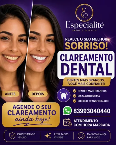 CLAREAMENTO DENTAL Seu sorriso merece mais brilho e confiança