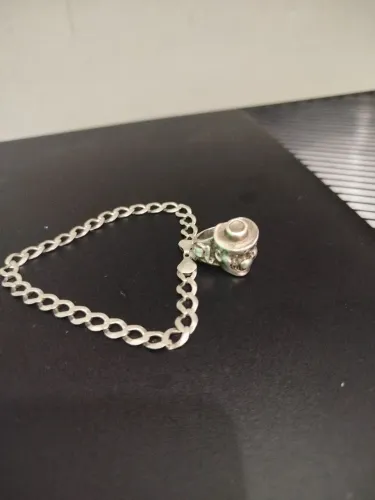 Dedeira e pulseira prata 925