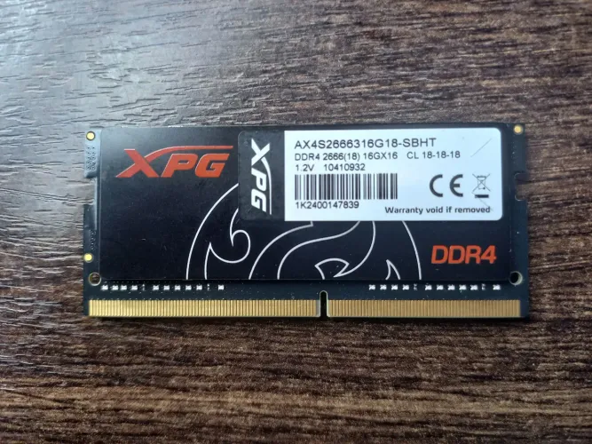 Memória RAM 16GB 2666mhz XPG para Notebook