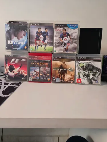 Lote 7 Jogos Originais Ps3 (God Of War, Beyond, F1, Cod, Fifa) Mídia Física