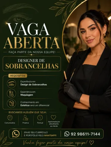 Vaga Design de Sobrancelhas 