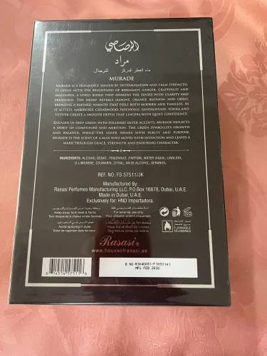 Perfume eau de parfun for men 80 ml Murade da Rasasi