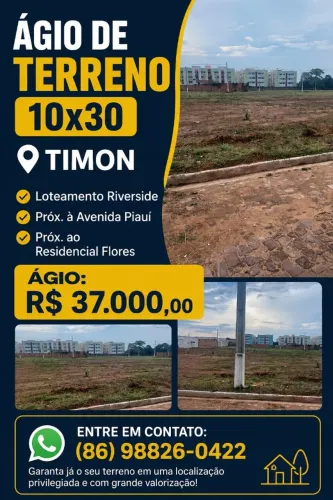 AGIO TERRENO PROX AV PIAUI TIMON
