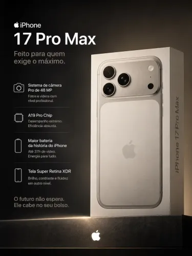 LACRADO iPhone 17 Pro Max Cinza 256GB