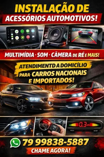 Instalação de som e acessórios