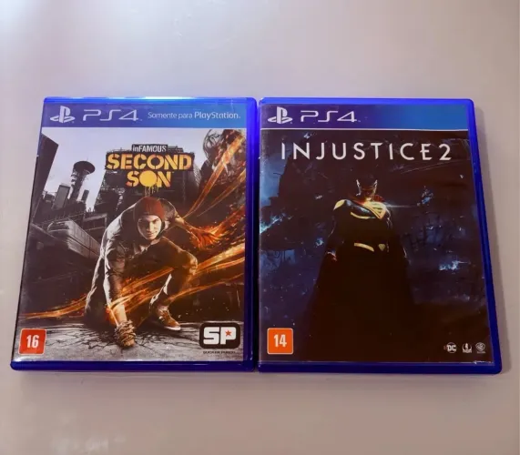 Ps4 Play4 - 2 Jogos originais completos: Infamous Second Son + Injustice 2 