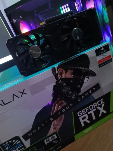 RTX 3060 8gb GALAX na caixa