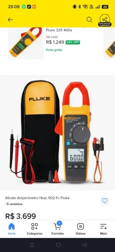 Multímetro Fluke 902FC semi novo