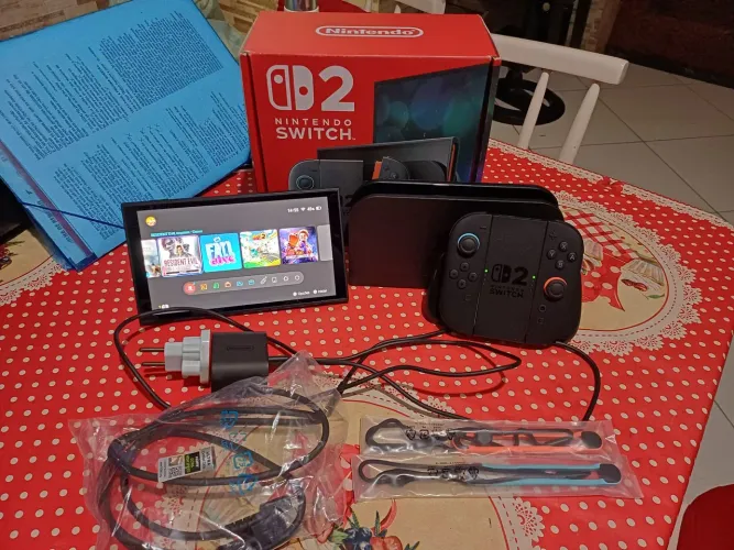 Vendo Nintendo Switch 2 praticamente novo,LER DESCRIÇÃO,PARCELO EM ATÉ 10X COM ACRÉSCIMO.