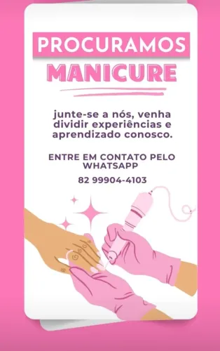 Procura-se manicure com experiência para trabalhar na parte alta