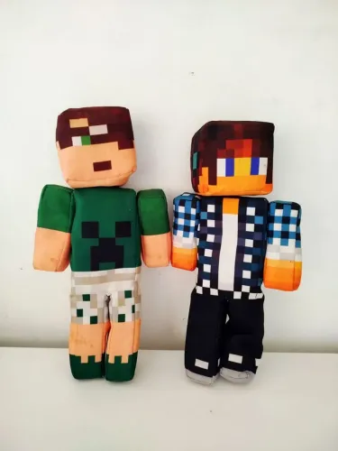 Kit de Pelúcias Colecionáveis Minecraft