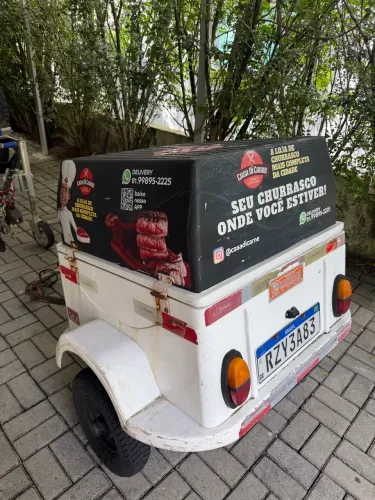 VENDO CARROÇA/REBOQUE PARA MOTO - Fibra