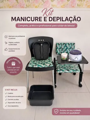 KIT MANICURE E DEPILAÇÃO - USADO NOVO -(Completo, Prático e Profissional!