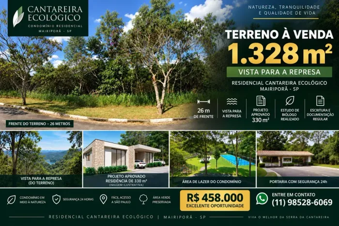 Lote/Terreno para venda possui 1328 metros quadrados em Santa Inês - Mairiporã - São Paulo