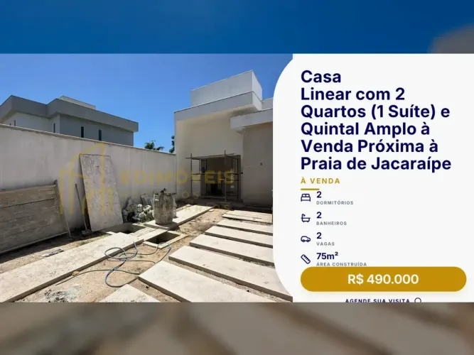 Linda Casa em São Francisco, Próxima à Praia de Jacaraípe!