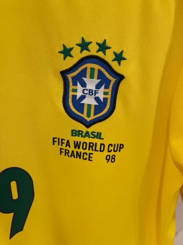 Camisa Brasil original Ronaldo 9 final copa 1998 tamanho GG nova 