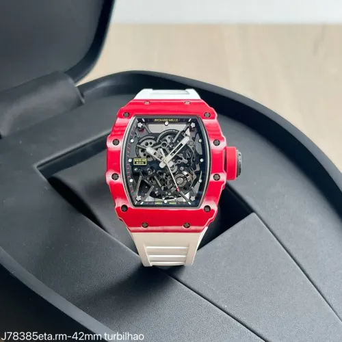 Relógio Richard Mille 35-02 Carbono Vermelho - Mostradoe Preto/Puls. Branca ETA S/c