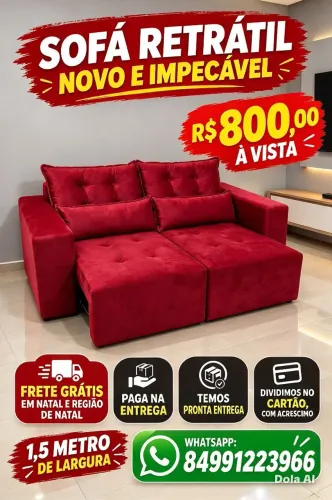 Lindos e elegantes sofás retrátil a venda.