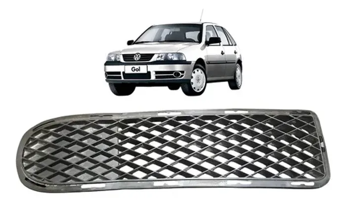 Grade Parachoque Farol Milha Volkswagen Gol G3 2005 Original Direito