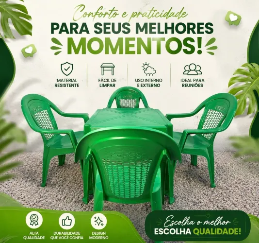 Conjuntoesa e cadeiras