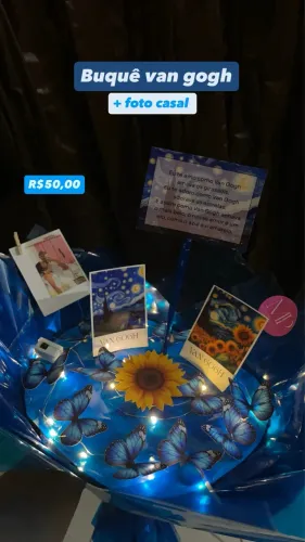 Buquê van gogh borboletaa