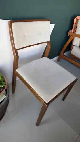 Cadeiras de jantar estofadas
