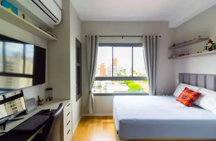 Apartamento mobiliado à venda no Campo Belo 22m², moderno e pronto para morar ou investir