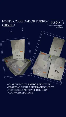 FONTE CARREGADOR TURBO (TIPO C)