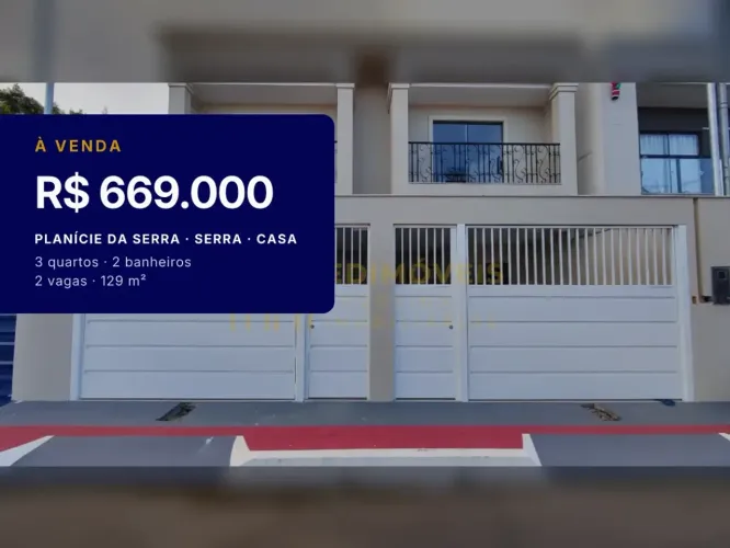 Casa Moderna em Planície da Serra: Conforto e Estilo para Sua Família