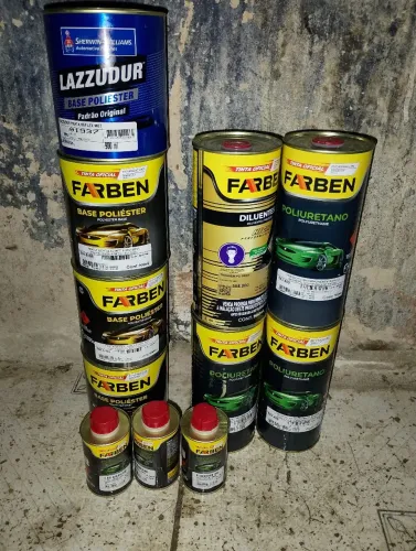 Vendo tintas automotiva cor prata e verniz