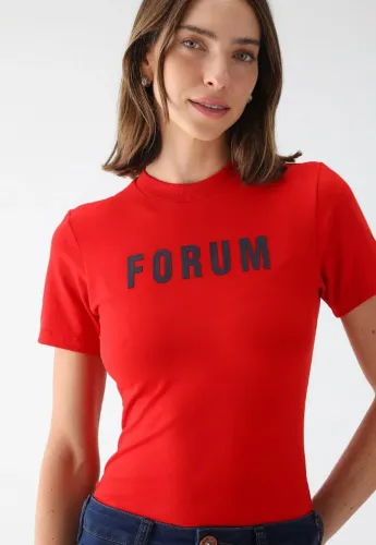 Camiseta Forum Logo Vermelha
