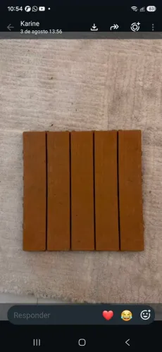 Deck modular plastico para jardim