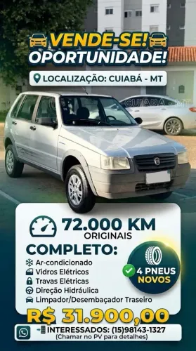 Fiat Uno Mille WAY Economy 1.0 F.flex 4P 2011