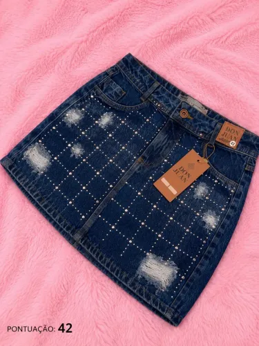 Saia jeans tamanho 42