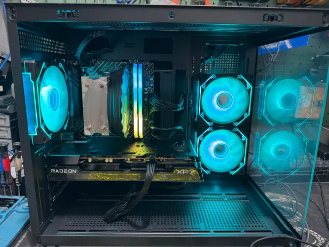 CPU Ryzen 5 5500 16gb Rx 7600 8gb triplo fan