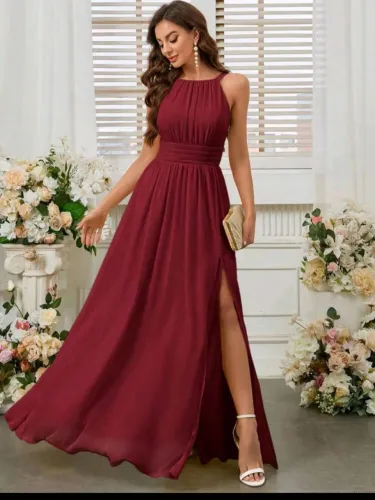 Vestido Marsala Madrinha