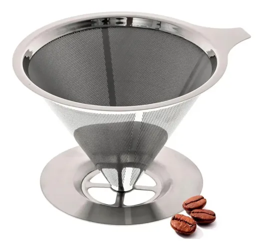Filtro Coador de Café Inox Premium Reutilizável