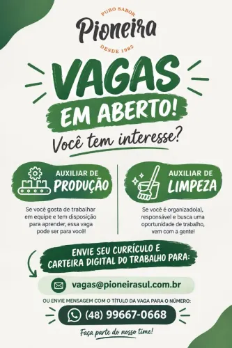 Vaga pioneira Sul