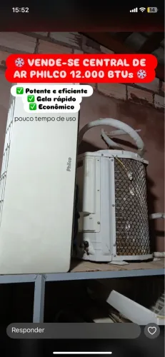 VENDE-SE CENTRAL DE AR PHILCO 12.000 BTUs. Potente e eficiente? Gela Rápido ? Econômico?
